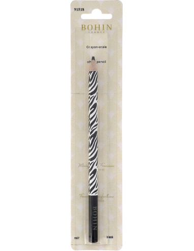 Krijtpotlood Zebra Bohin - Zwart