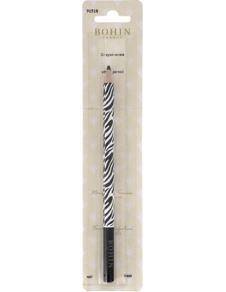 Krijtpotlood Zebra Bohin - Zwart
