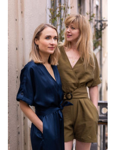 Roze jumpsuit patroon - Joli Lab