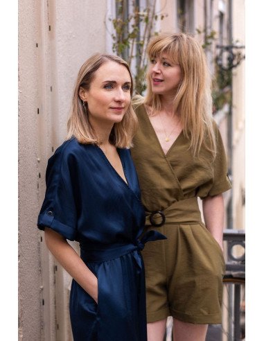 Roze jumpsuit patroon - Joli Lab