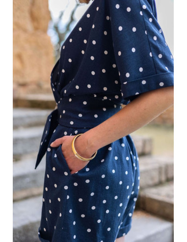 Roze jumpsuit patroon - Joli Lab