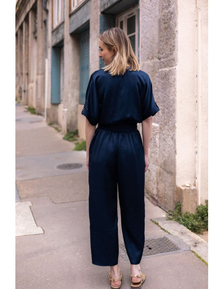 Roze jumpsuit patroon - Joli Lab