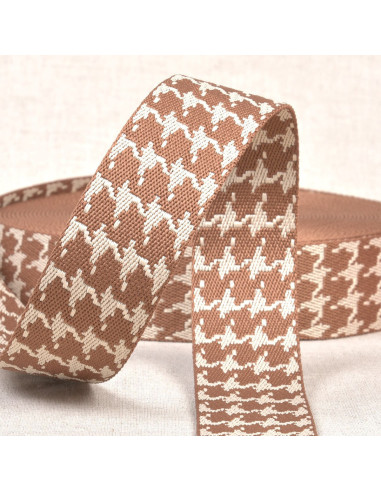 Hondentand riem - Chocoladebruin