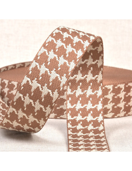 Hondentand riem - Chocoladebruin
