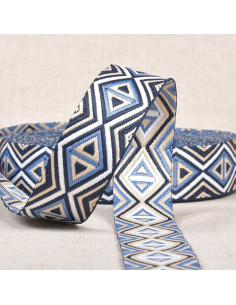 Riem met ruiten - Blauw