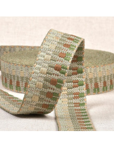 Etnische riem - Fantasie kaki