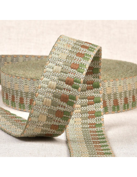 Etnische riem - Fantasie kaki