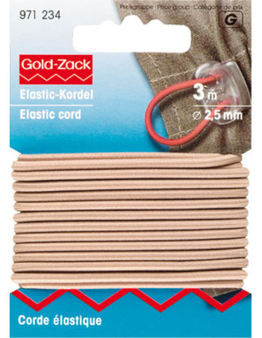 Beige elastisch koord