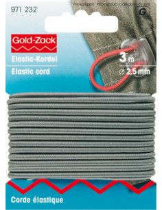 Grijs elastisch koord