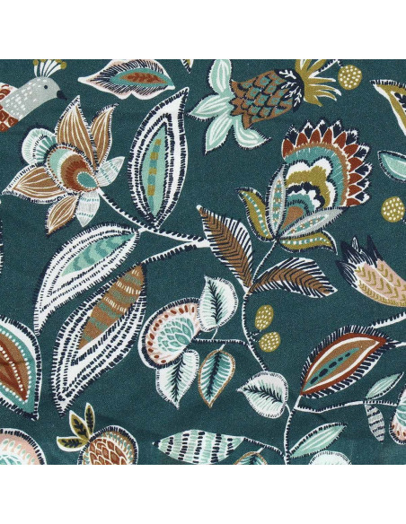 Fantasie viscose stof - Vamika leisteen en toffee