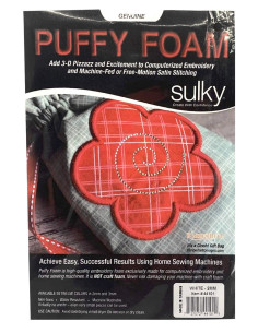 Pakket van 3 vellen 3D Puffy schuim 2 mm voor borduurwerk - Wit