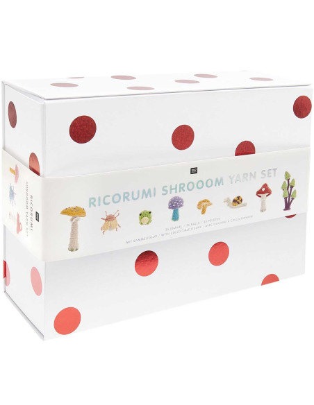 Doos met 35 bollen Ricorumi katoen - Shrooom