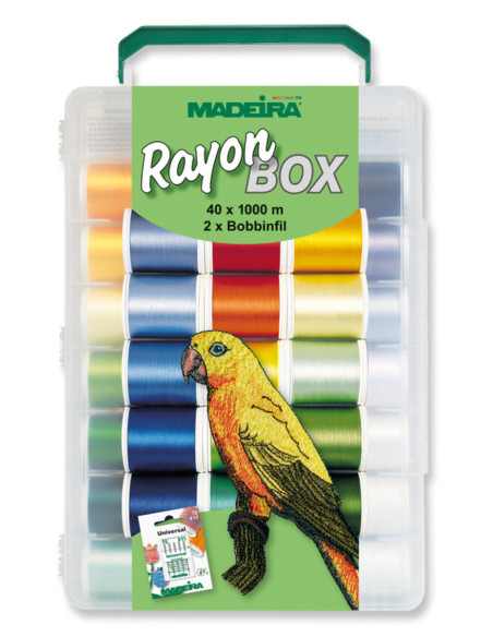 Deluxe Rayon 1000 m Madeira borduurgarendoos