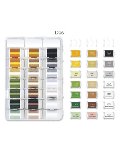 Deluxe Rayon 1000 m Madeira borduurgarendoos