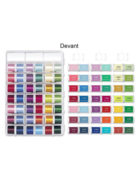 Deluxe Rayon 200 m Madeira borduurgarendoos
