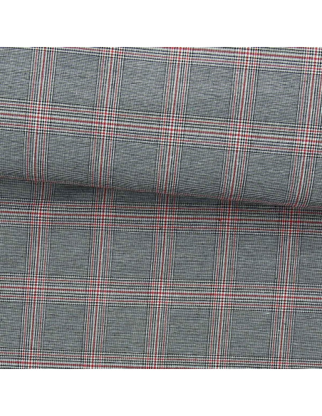 Schotse tartan stoffen in de mode - Zwart en rood
