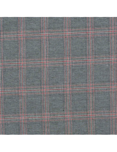 Schotse tartan stoffen in de mode - Zwart en rood