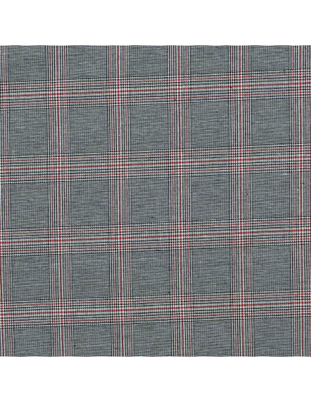 Schotse tartan stoffen in de mode - Zwart en rood