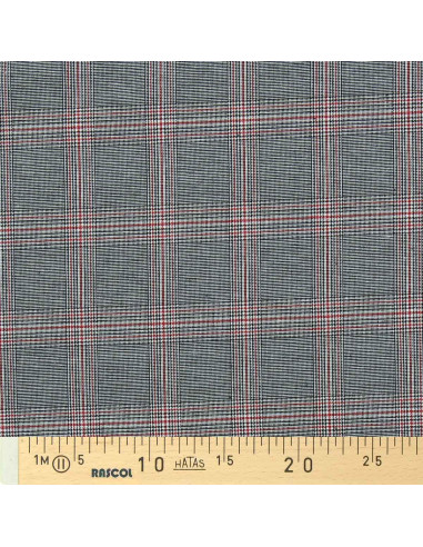 Schotse tartan stoffen in de mode - Zwart en rood