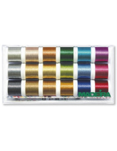 Doos met Metallic Glamour draden Madeira