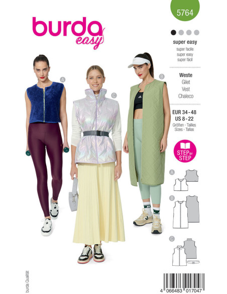 Vest patroon - Burda 5764