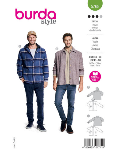Jas patroon - Burda 5768