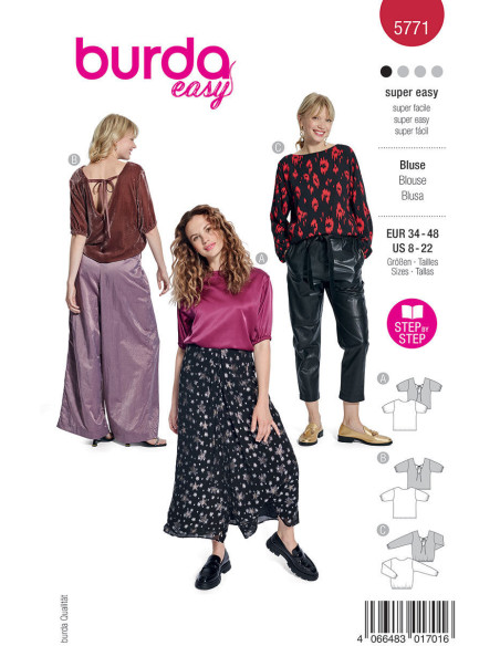 Blousepatroon - Burda 5771