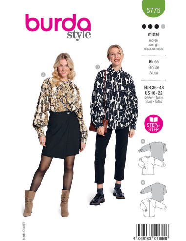 Blousepatroon - Burda 5775