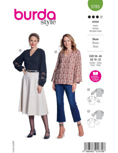 Blousepatroon - Burda 5785