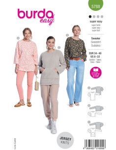 Sweatshirt patroon - Burda 5788