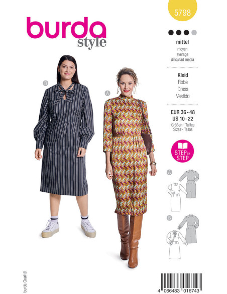 Jurkpatroon - Burda 5798