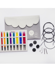 KnitPro Deluxe Spectra set met rondbreinaalden