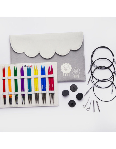 KnitPro Deluxe Spectra set met rondbreinaalden