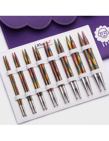 KnitPro Deluxe Symfonie Wood rondbreinaalden set