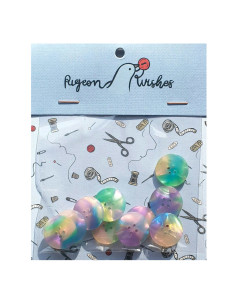 Pakket van 10 knopen in biohars 20 mm 4 gaten - Neverland