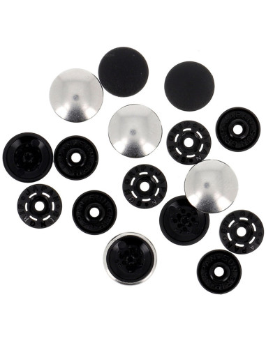 Magische drukknopen zonder tang 14 mm - Zilverkleurige metalen afwerking