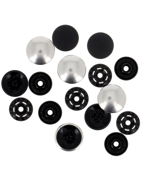 Magische drukknopen zonder tang 14 mm - Zilverkleurige metalen afwerking