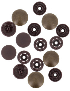 Magische drukknopen zonder tang 14 mm - Koper metalen afwerking 2