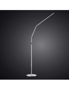 Staande lamp Daylight Slimline 4 - Geborsteld staal