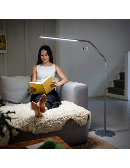 Staande lamp Daylight Slimline 4 - IJsgrijs