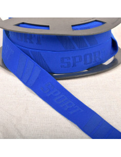 Elastische sportboxer met reliëf - Koningsblauw