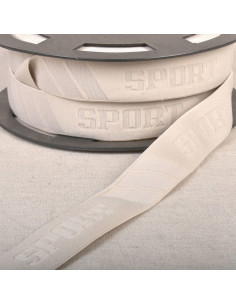 Elastische sportboxer met reliëf - Beige