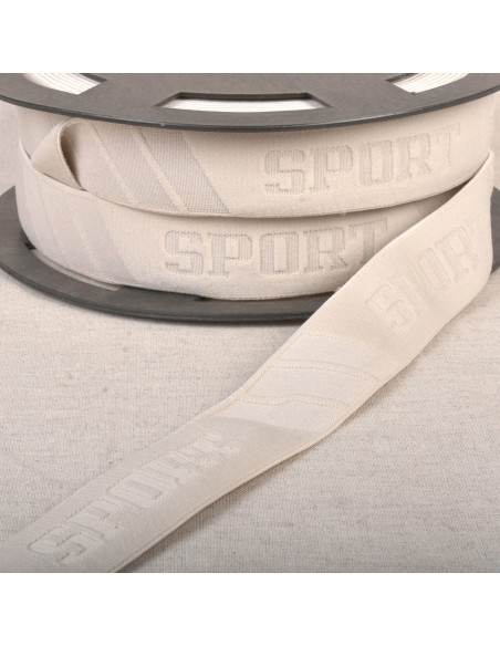 Elastische sportboxer met reliëf - Beige