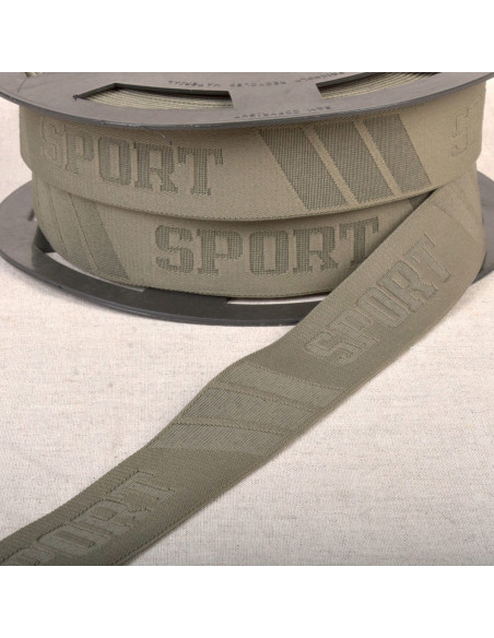 Elastische sportboxer met reliëf - Kaki