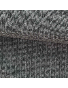 Lichte grijze wollen tweed stof voor jas