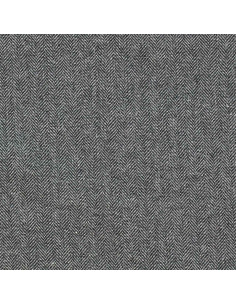 Lichte grijze wollen tweed stof voor jas 2