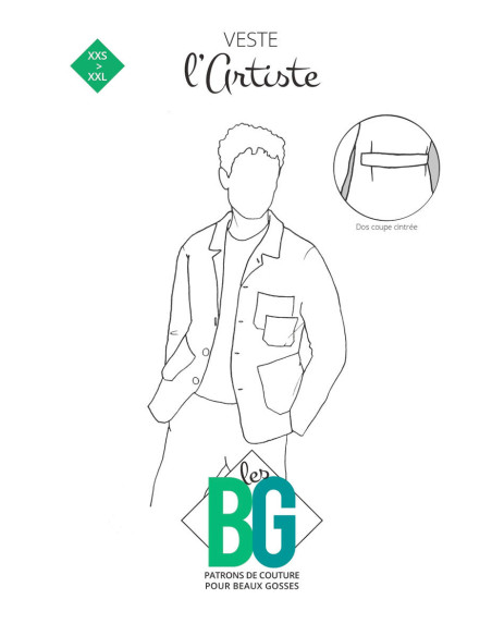 Patroon van het jasje l'Artiste - Les BG