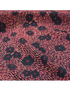 Viscose popeline stof Punti Blauw Inkt - Églantine & Zoé
