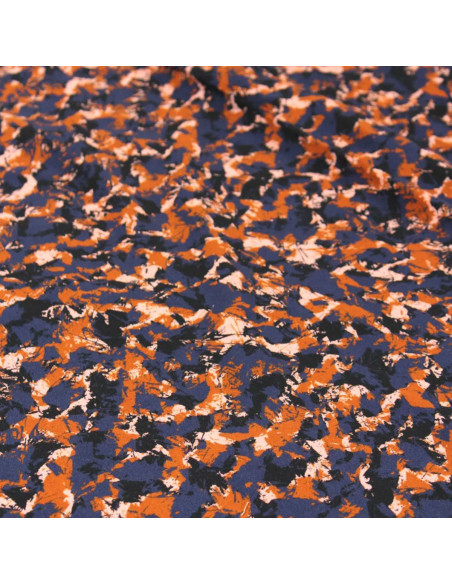 Viscose stof Granite Blauw - Églantine & Zoé