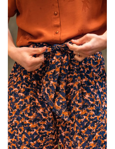 Viscose stof Granite Blauw - Églantine & Zoé